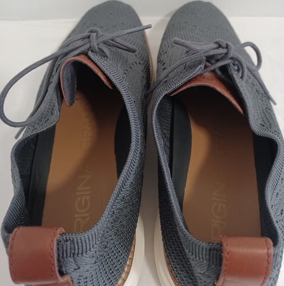 Cole Haan Mens Original Grand Stitchlite Wingtip Oxford Gray lace-up Sz 11.5 main image 7